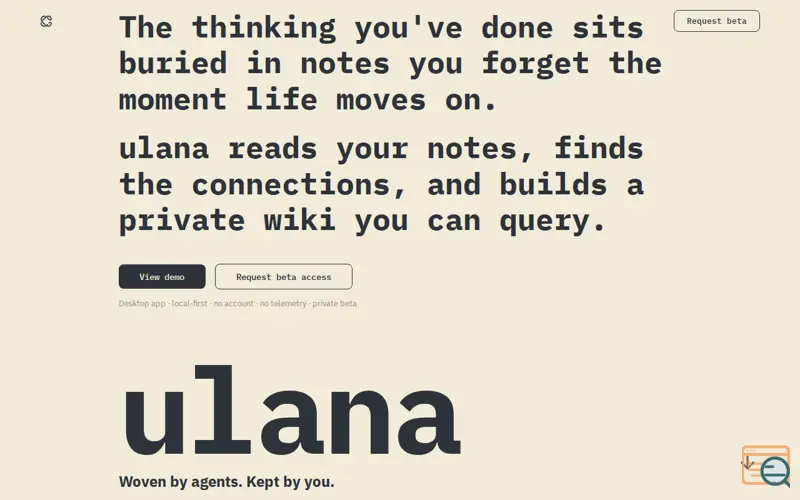 Screenshot of ulana