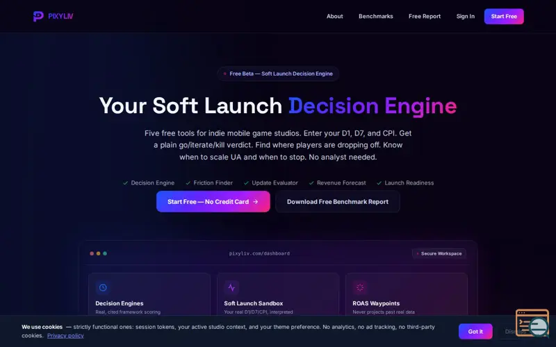 Screenshot of PixyLiv