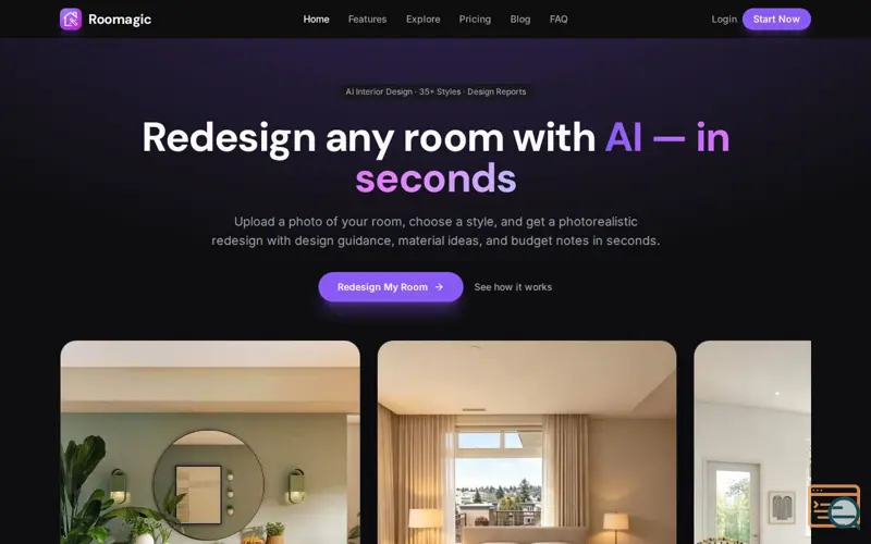 Screenshot of Roomagic