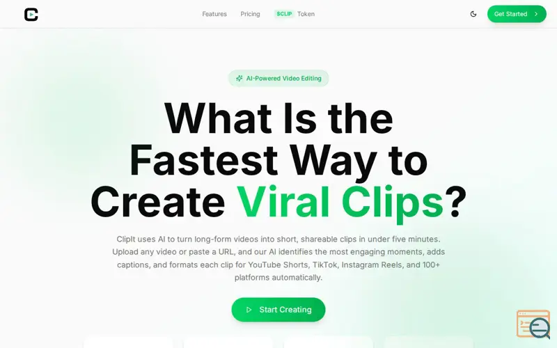 Screenshot of ClipIt, a launch using Privy