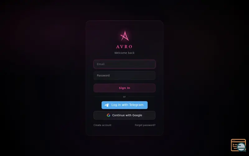 Screenshot of AVRO