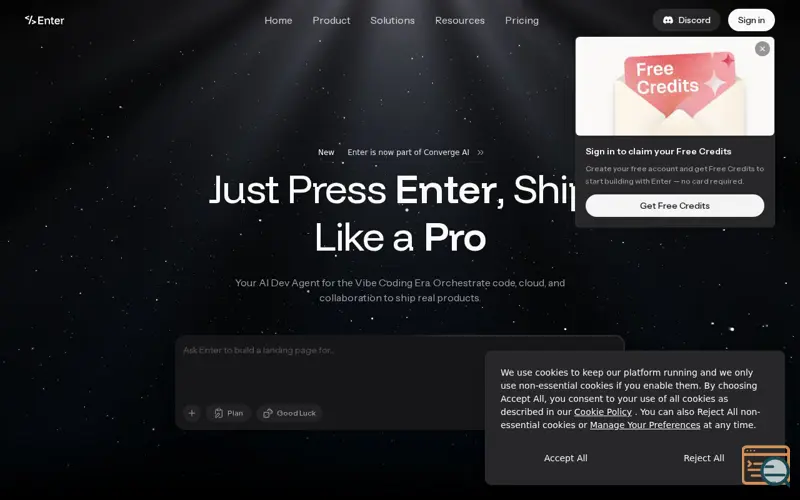 Screenshot of Enter Pro