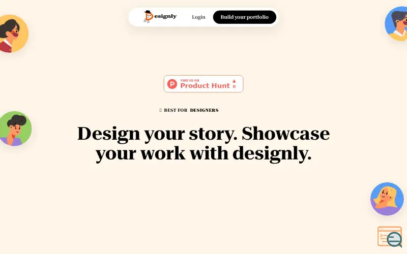 Screenshot of Designly