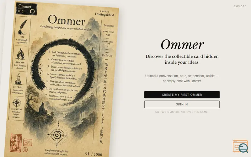 Screenshot of Ommer