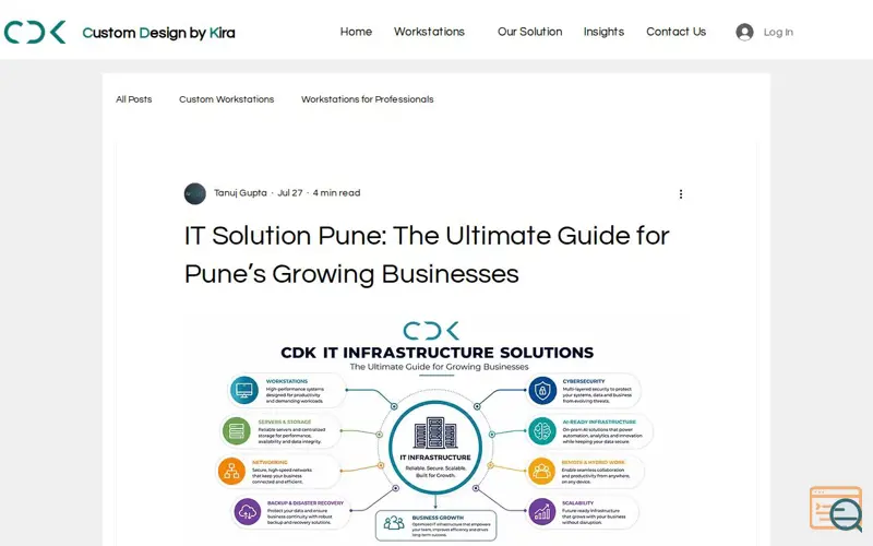Screenshot of IT Solution Pune