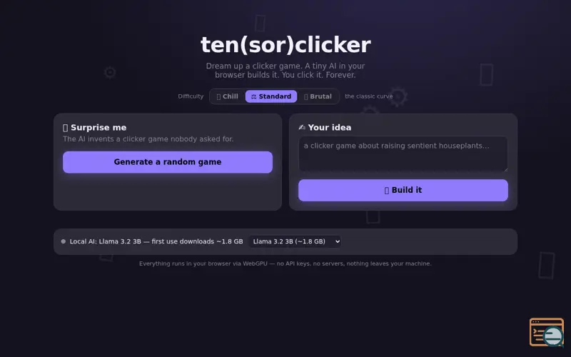 Screenshot of Tenclicker