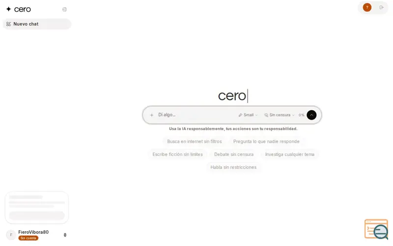 Screenshot of Cumbre Cero