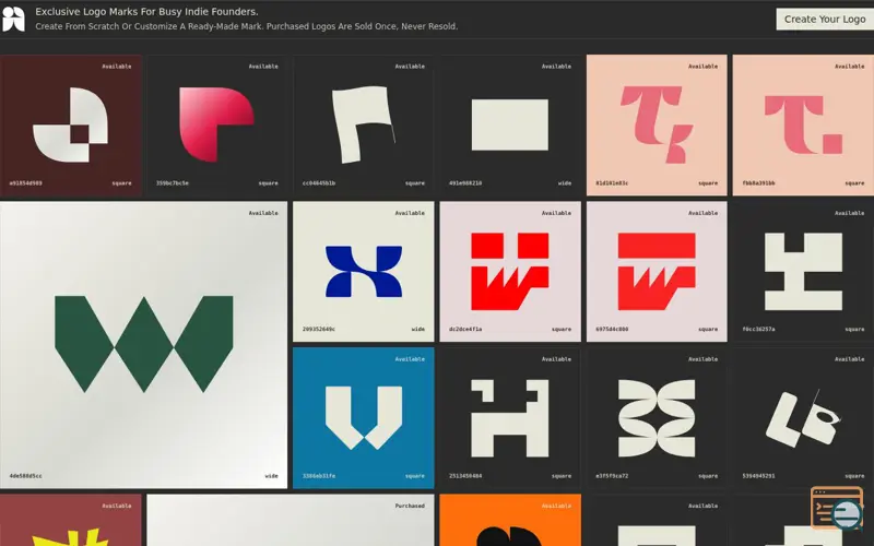 Screenshot of Logo Design for Busy Founders