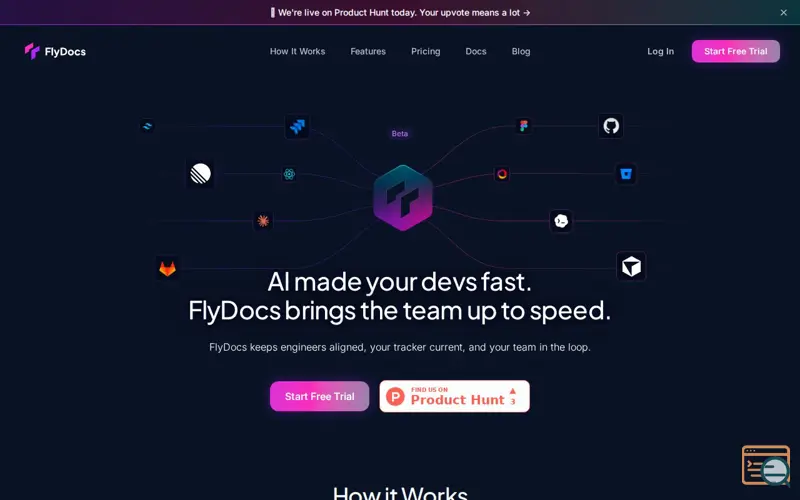 Screenshot of FlyDocs