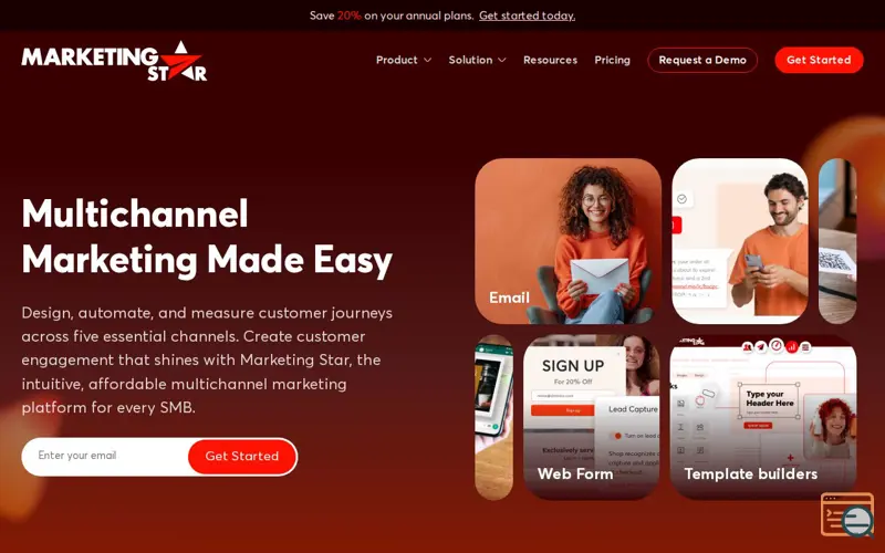 Screenshot of Marketing Star , a launch using Resulticks