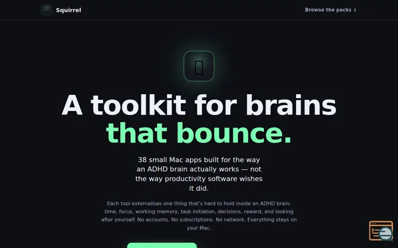 Screenshot of Squirrel 