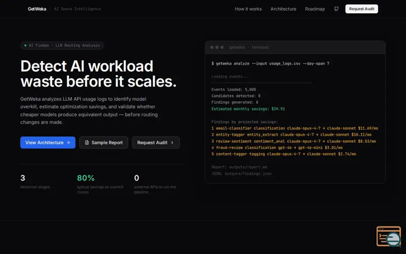 Screenshot of GetWeka