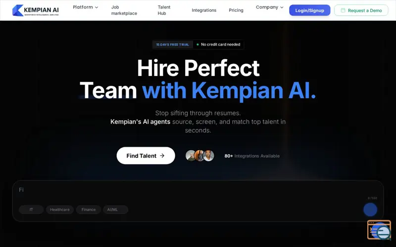 Screenshot of Kempian AI