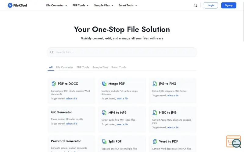 Screenshot of FileXTool