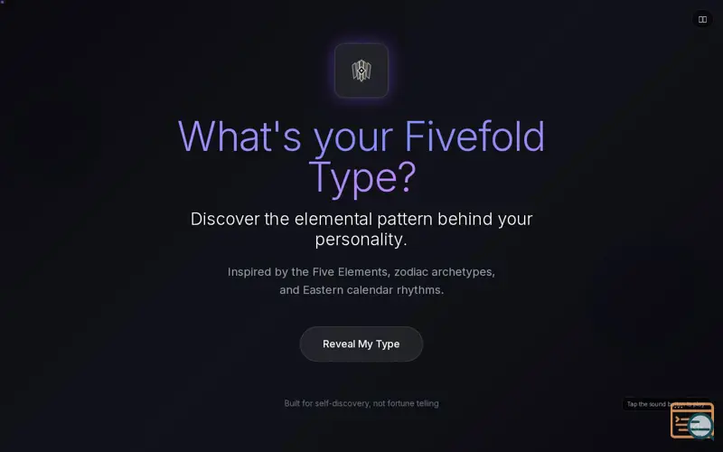 Screenshot of Fivefold Type 