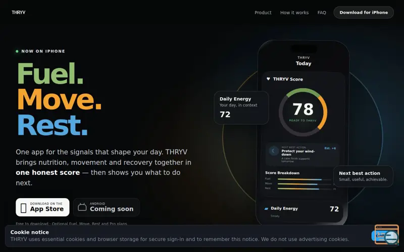 Screenshot of THRYV