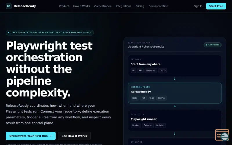 Screenshot of ReleaseReady for Playwright
