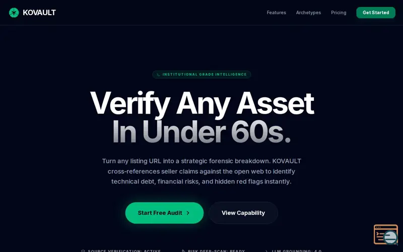 Screenshot of KOVAULT