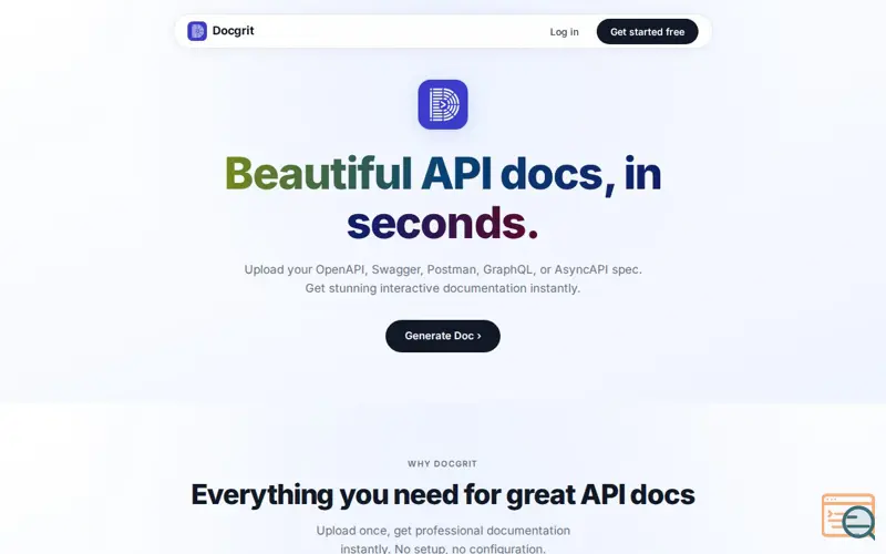 Screenshot of Docgrit