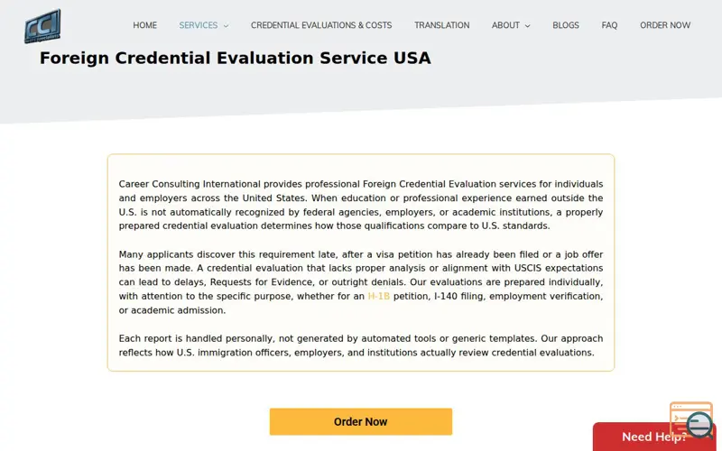 Screenshot of Career Consulting International