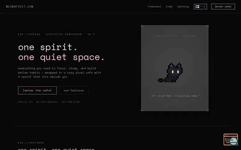 Screenshot of Meowspirit