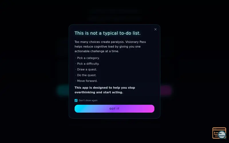 Screenshot of Quest