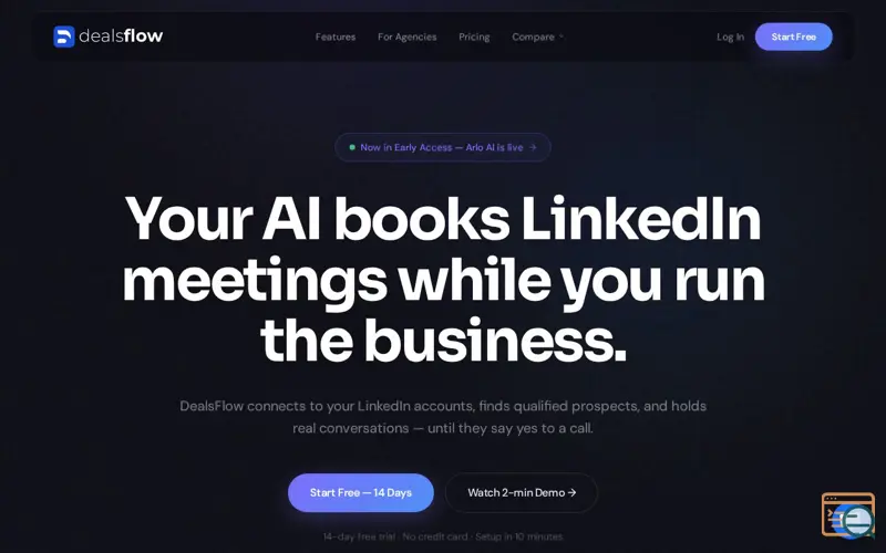 Screenshot of DealsFlow, a launch using Unicons