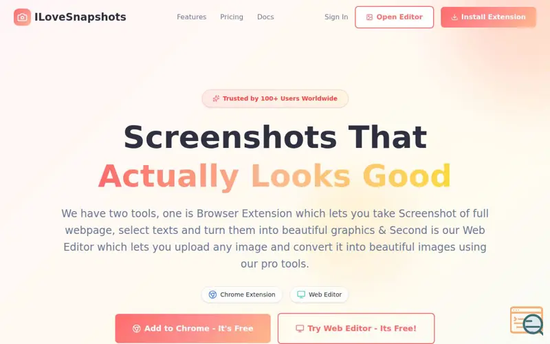 Screenshot of ILoveSnapshots