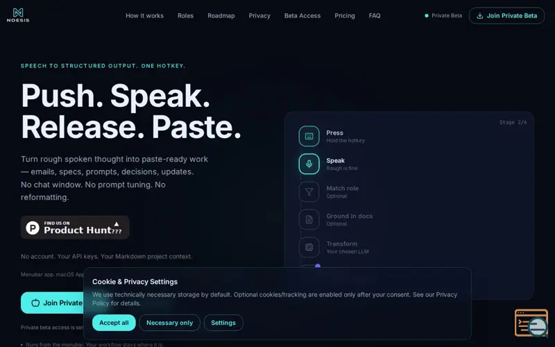 Screenshot of NOESIS