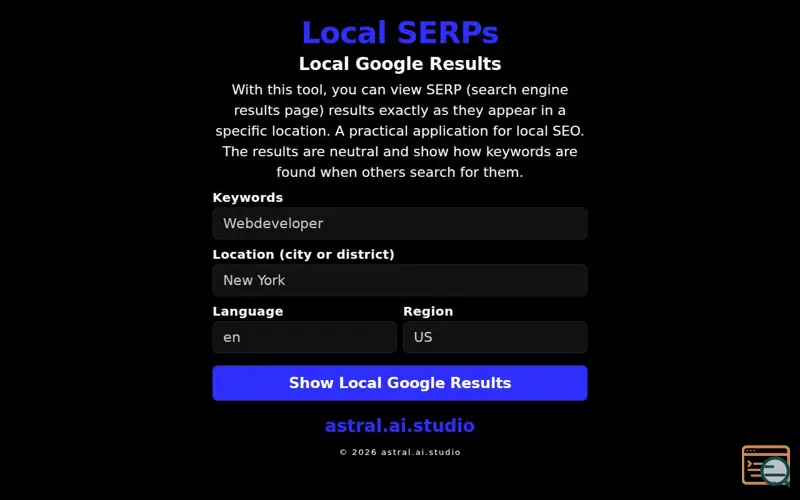Screenshot of Local SERPs