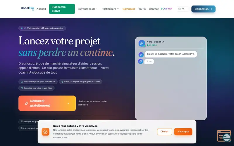 Screenshot of BoostPro IA