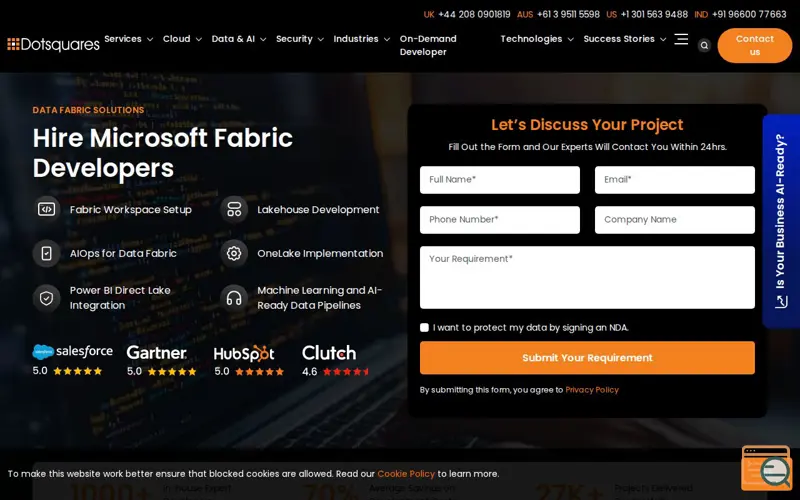Screenshot of MS Fabric Solutions For Productivity