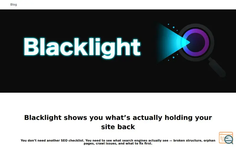 Screenshot of Blacklight SEO Suite
