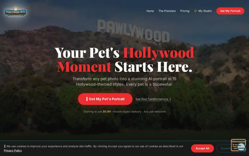 Screenshot of Pawlywood Pets