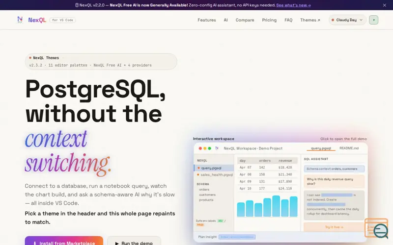 Screenshot of NexQL
