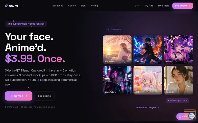 Screenshot of Anumi
