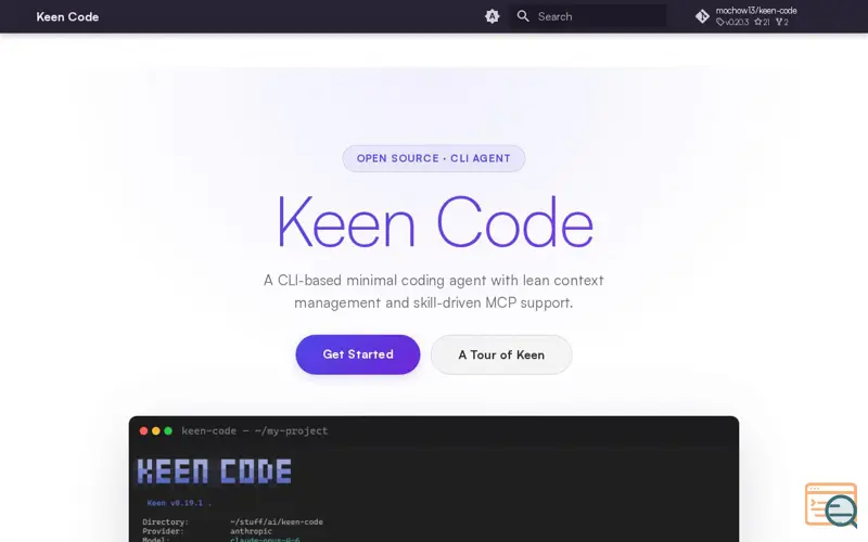 Screenshot of Keen Code