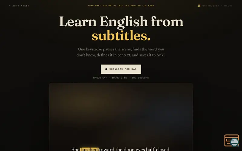 Screenshot of WordHunter