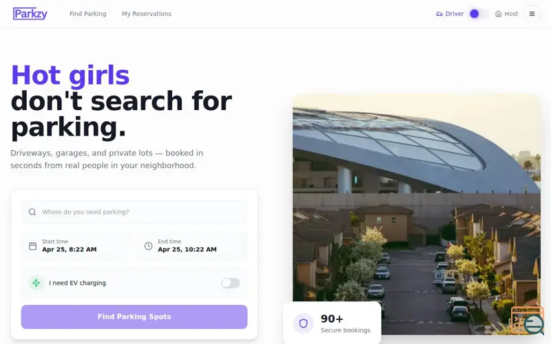 Screenshot of Parkzy