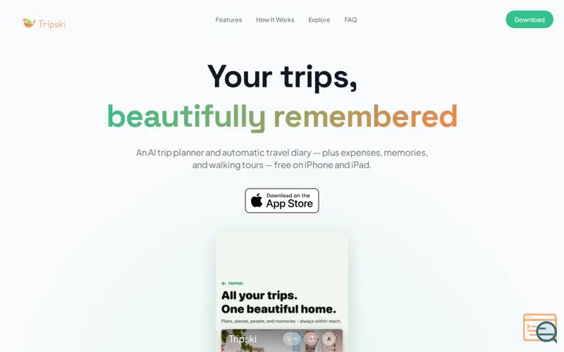 Screenshot of Tripski