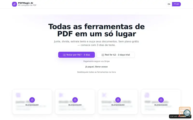 Screenshot of PDFMagic
