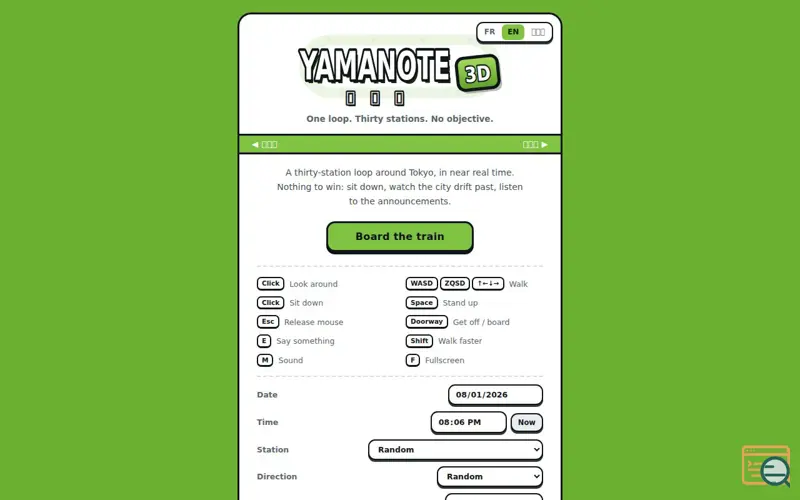 Screenshot of Yamanote 3D