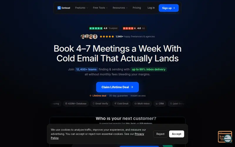 Screenshot of Getlead