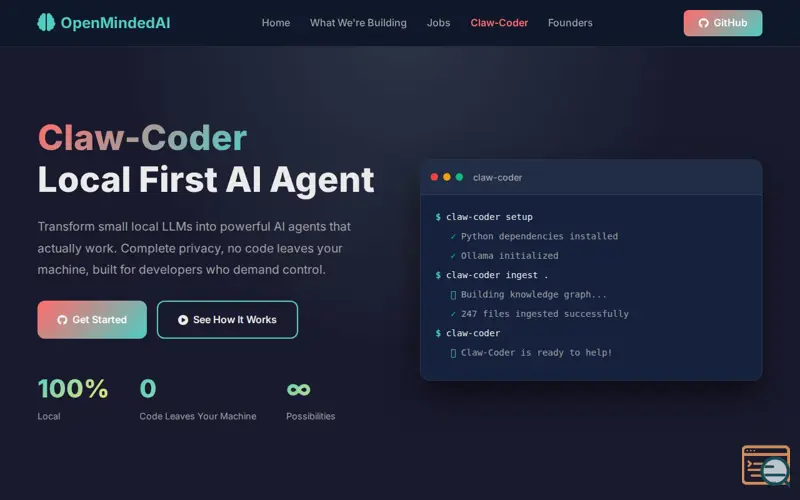 Screenshot of Openmindedai