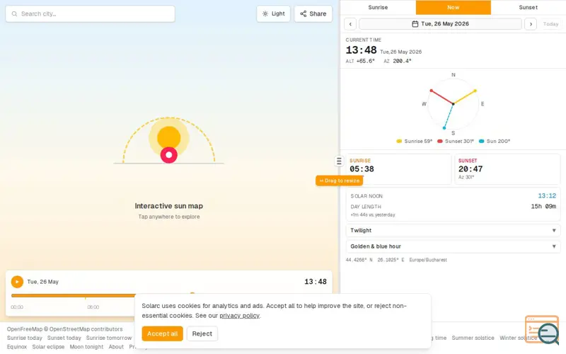 Screenshot of Solarc