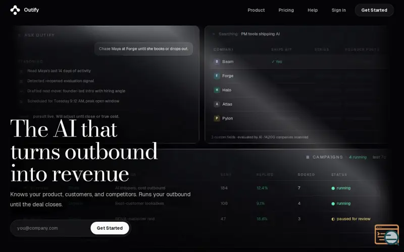 Screenshot of Outify