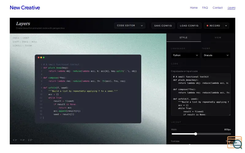 Screenshot of Layers