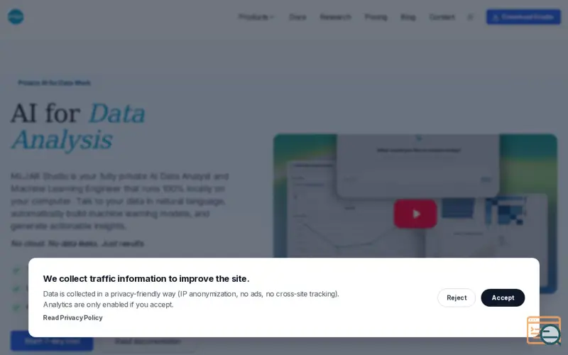 Screenshot of Mljar Studio