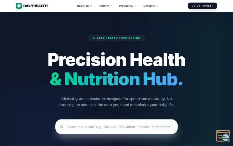 Screenshot of DailyHealthStats AI