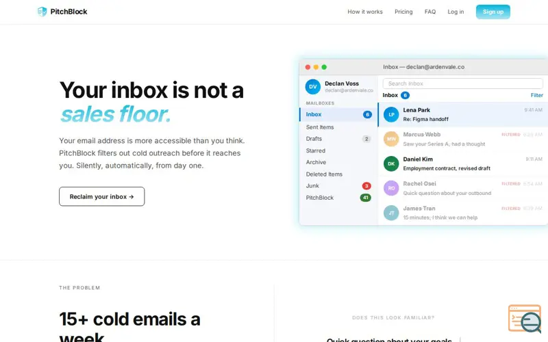 Screenshot of PitchBlock